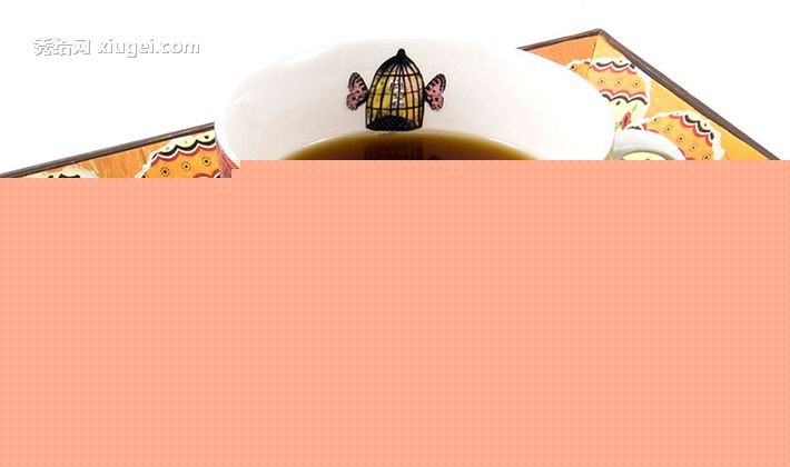 creative home/可立特中温瓷配碟咖啡杯，手绘图案马克杯，货号: DA0480A