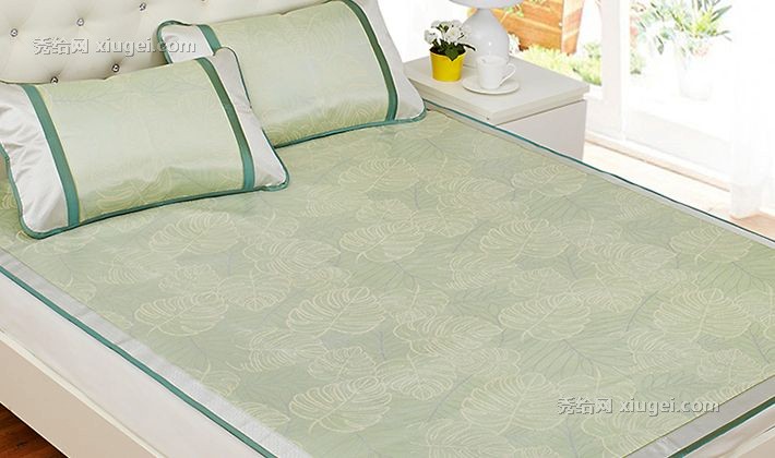 HOLA特力和乐夏季凉席套装，折叠式冰丝凉席，HH123657双人席子