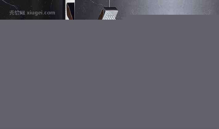 百汉银色方形淋浴花洒套装，挂墙式全铜多功能卫浴花洒，型号：BH-169