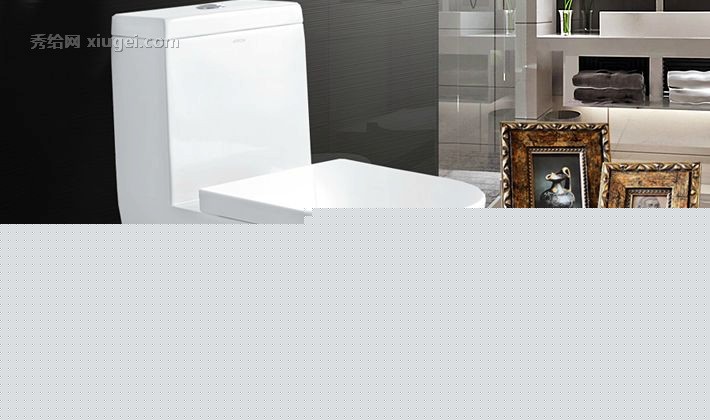 箭牌连体式坐便器，时尚简约马桶，款式独特，典雅风尚，型号AB1282