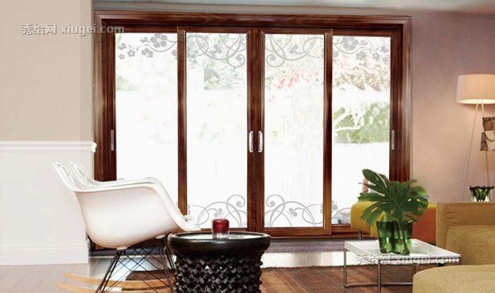 皇派铝合金推拉门，阳台罗马风情定制门，厨房隔音玻璃移门