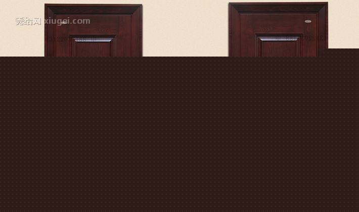 FUSIM钢材防盗门，C级锁芯入户门，TF909碳钢锁柱防撬定制门