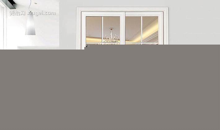 美心DM240玻璃定制门，铝镁合金推拉厨房门，卫生间静音降噪移门定制