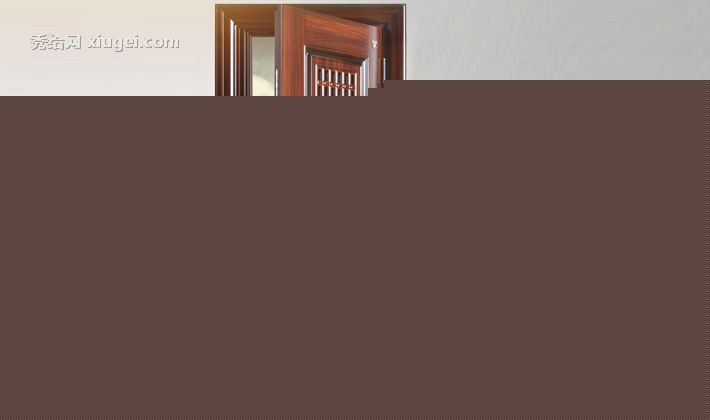 高雅居入户防盗门定制，通风透气智能甲级钢材大门，型号: GYJ-07