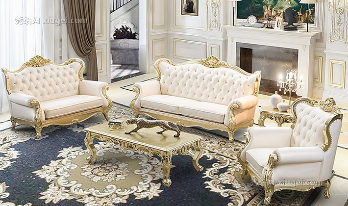 Masdo品质奢华真皮沙发，1+2+3客厅组合沙发，型号： OS17B