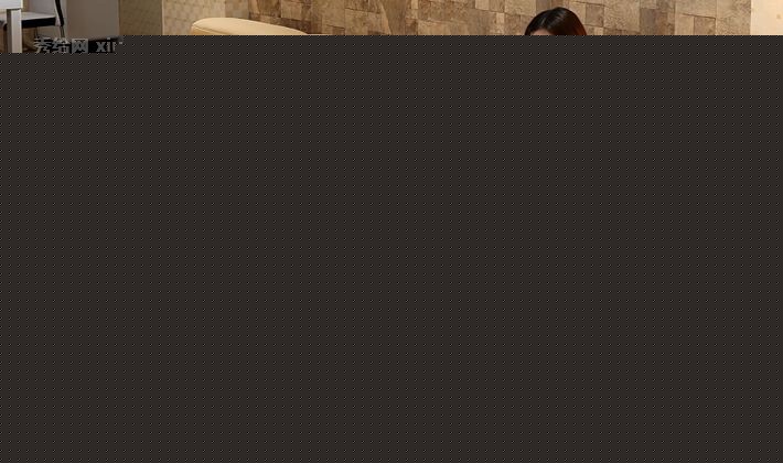 几度米黄色真皮沙发组合，可调节桦木皮艺转角沙发，型号: 5309