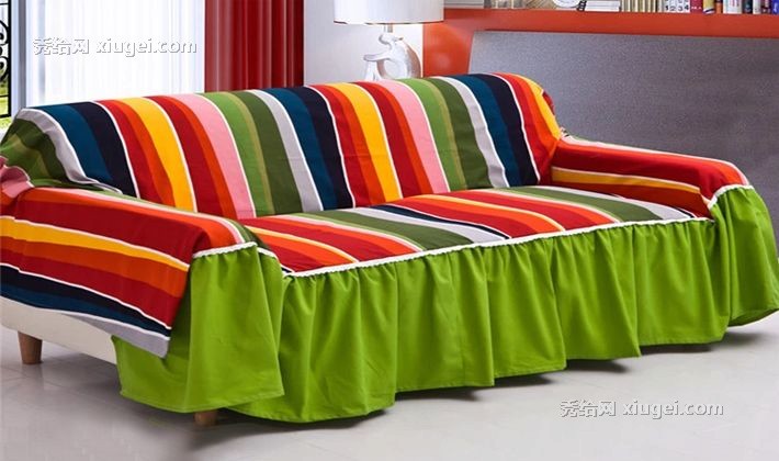居忆阁环保棉麻帆布沙发套，耐磨彩色布艺沙发罩，货号: 529