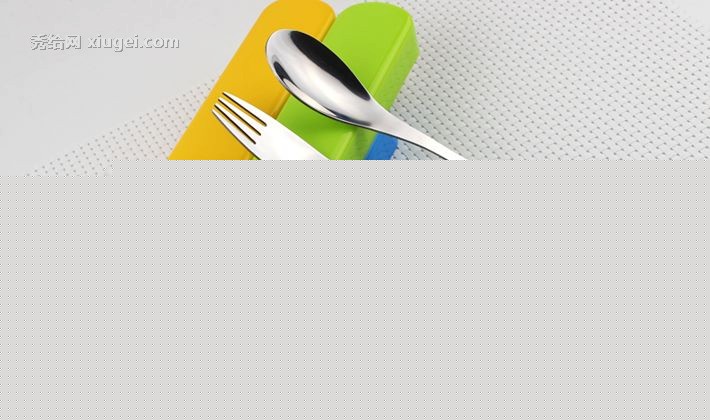 onlycook不锈钢便携式勺筷，多彩抽拉式餐盒设计，勺筷镜面抛光处理