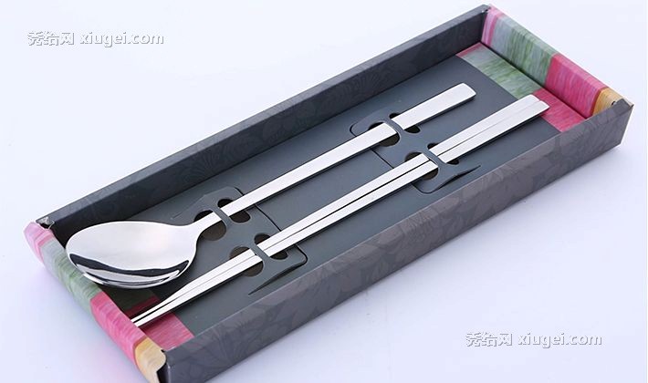 onlycook品牌不锈钢筷勺套装，餐具礼盒筷勺套装，便携式筷勺组合