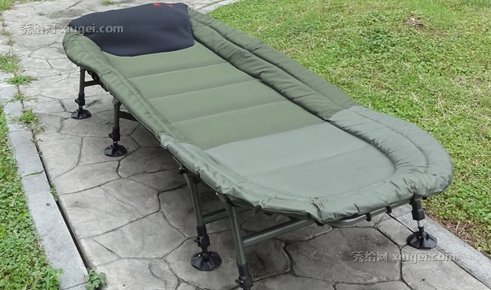 汀迪野外旅行专用行军床，加厚透气可调节午休单人沙滩床，型号: TDB019