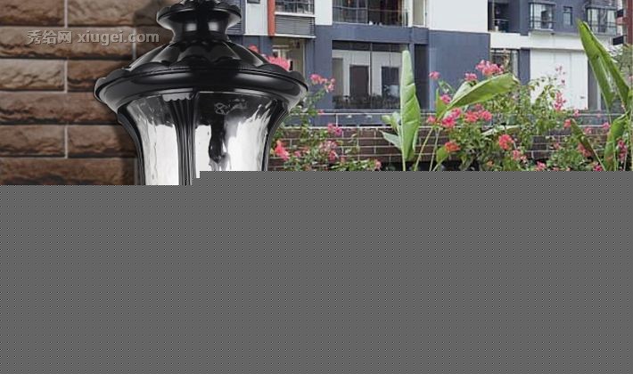 花园别墅HY1060UP壁挂式庭院灯，欧式E27接口节能防锈户外走廊阳台壁挂灯