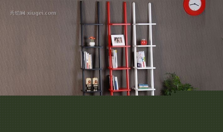 森鹿居家现代简约书架，多功能组装置物架，9017一字型组装木质花架