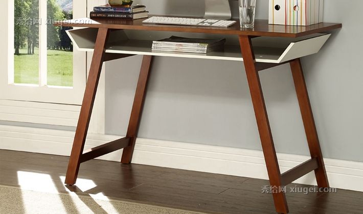 好战友家具美式实木书桌，简易板式书桌，创意电脑桌HZYK-0034