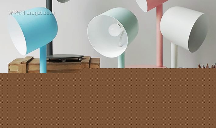 设计师的灯个性简约台灯，彩色马卡龙灯具，铁艺创意护眼台灯