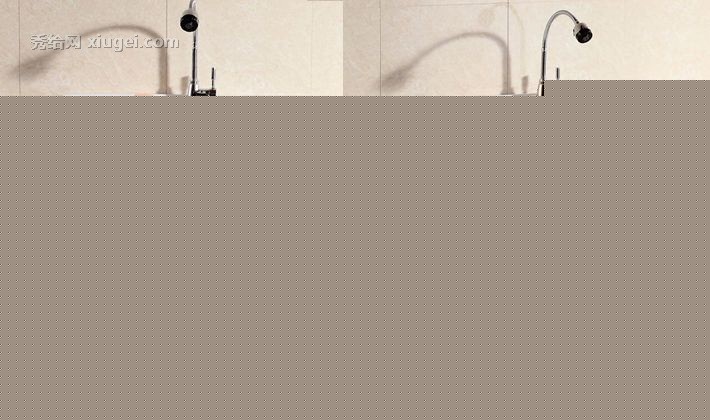 贵臣卫浴纯白整体洗衣柜，印花双门落地浴室柜，型号: 2078