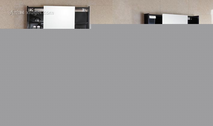 瑶洁不锈钢挂墙式浴室柜组合，独创圆角陶瓷盆洗衣柜，型号: 521