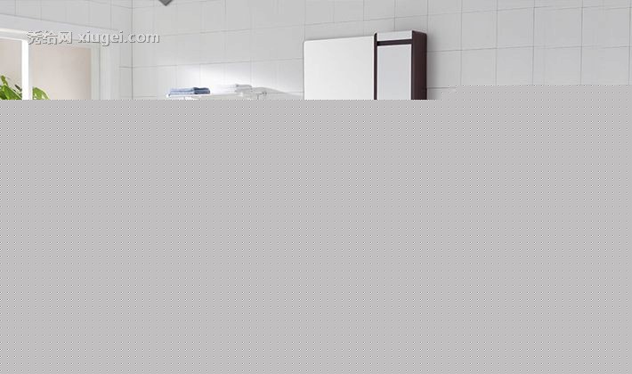 心海伽蓝悬挂式橡木浴室柜，橡胶板材一体陶瓷台盆，系列: wx4156