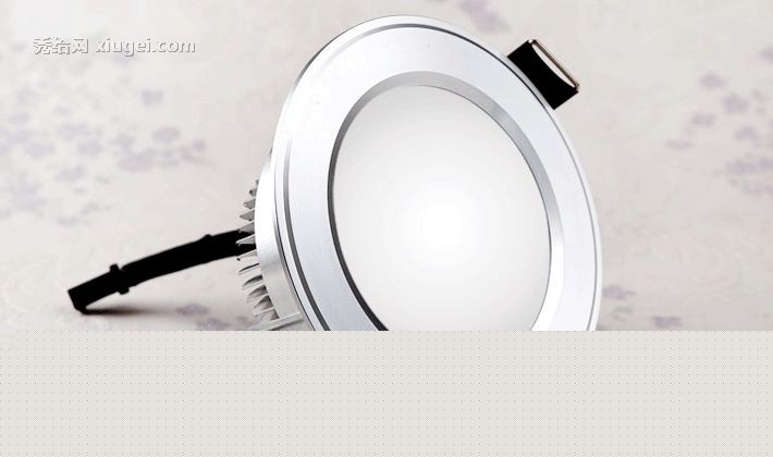 卫生间led低功率防雾筒灯，乐达精工航天铝天花灯，型号: led008bk