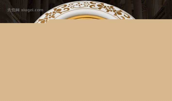 Bonds/邦德士金色浮雕陶瓷筒灯，LED三色光天花灯，亚克力铝材筒灯