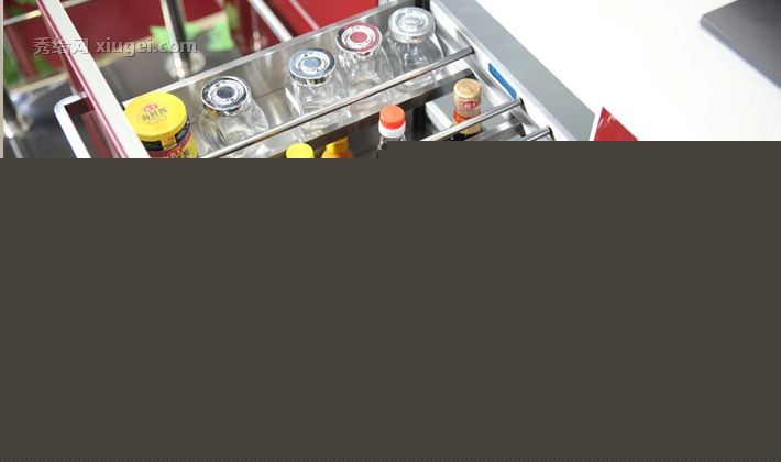 悍高不锈钢厨房调味架，底板网格压花瓶罐固定器设计，潘多拉拉篮系列