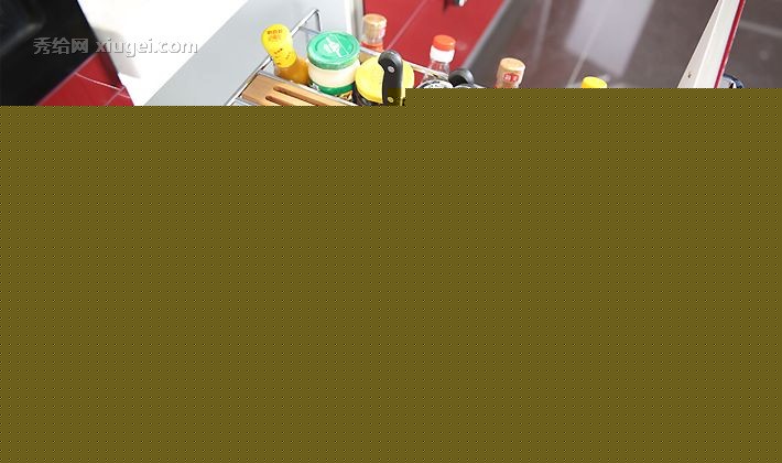 悍高306021型号时尚拉篮调味架,不锈钢多功能实用设计