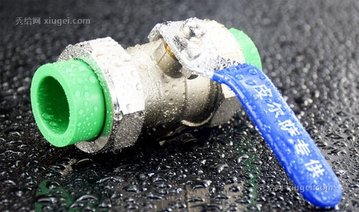 皮尔萨绿色双头球阀门，电镀6分大流量水管配件，PPR防渗水双活接球阀