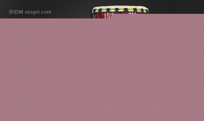 佳慕红棕色圆形非洲鼓，桃花心木雕花山羊皮鼓，手工雕制初学者练习鼓