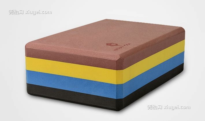 哈他长方形原创彩虹砖，高密度泡沫轴瑜伽辅助用品，型号：HT-YGZ