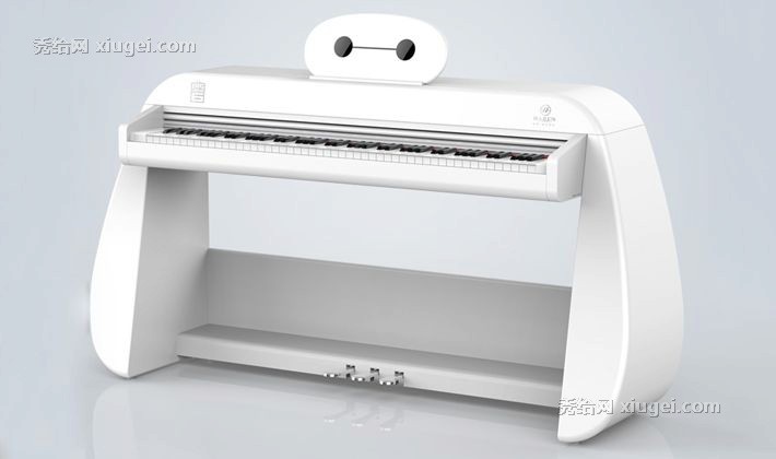 海伦白色大白造型电钢琴，迪士尼系列儿童智能练习琴，型号：DSNI