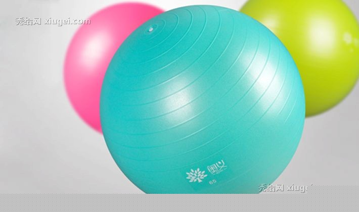 奥义彩色球形加厚瑜伽球，多功能磨砂防滑健身球，室内初学者舞蹈工具