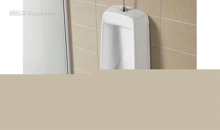 路易圣堡品牌型号1487落地式小便器，陶瓷釉面感应小便斗，型号1487