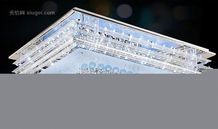 帝歌照明8039水晶镀铬客厅LED吸顶灯，高端欧式客厅省电装饰灯