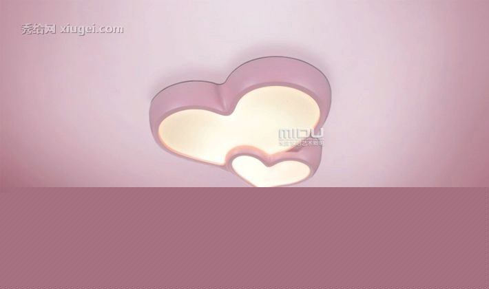 米度MD03169亚克力LED卧室吸顶灯，心形浪漫欧式新婚房小孩房灯饰