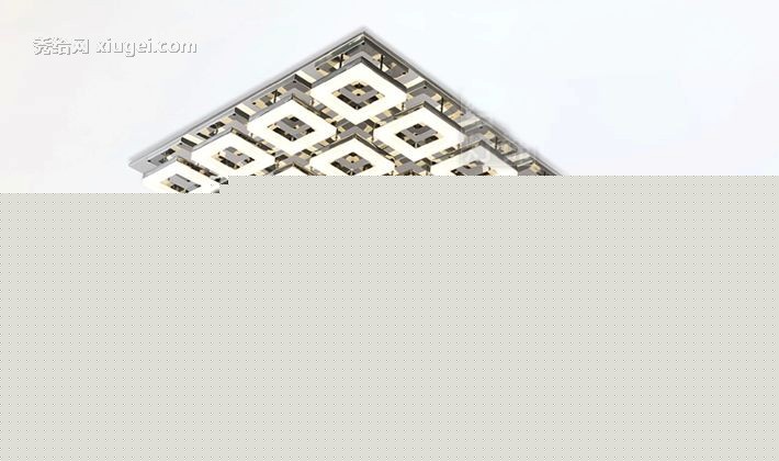 给亮8880创意方格亚克力LED吸顶灯，现代中式客厅书房装饰灯