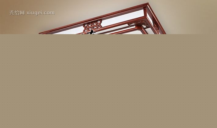 上古灯饰长方形现代中式吸顶灯,高档亚克力实木花纹led吸顶灯，型号1133