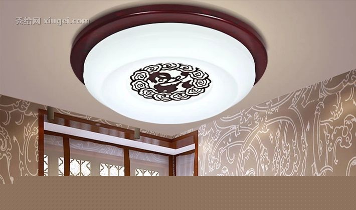 泰古品牌现代中式亚克力吸顶灯，精致古典LED卧室吸顶灯，型号7083