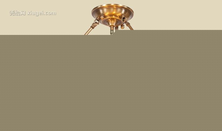 福仕福瑞达鎏金古铜吸顶灯，钻石玻璃拼花装饰灯，型号：T04