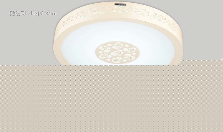 雷士照明亚克力吸顶灯，简约现代LED卧室灯，圆形雕花吸顶灯ESX9029