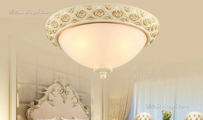 欧塞洛斯LED吸顶灯，欧式雕花灯具，卧室简约吸顶灯型号: A/4C