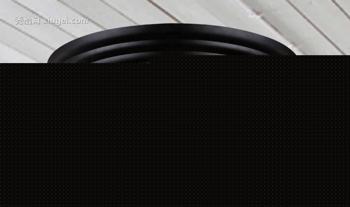 美式乡村epinl复古吸顶灯，节能铁艺圆形灯饰，餐厅XD01吸顶灯E27光源