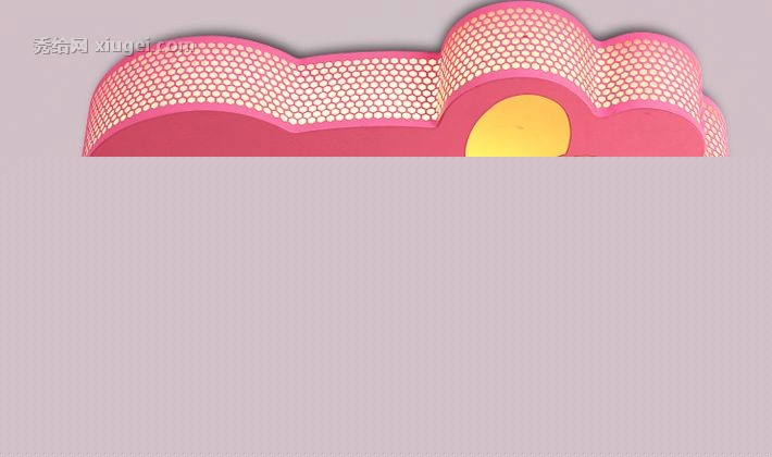 嘉饰邦A51铁艺亚克力时尚卡通吸顶灯，环保LED高透光率吸顶灯