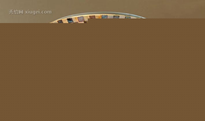 羽柏环保节能LED吸顶灯，铁艺灯盘外贴贝壳客厅吸顶灯，型号: CL6801C