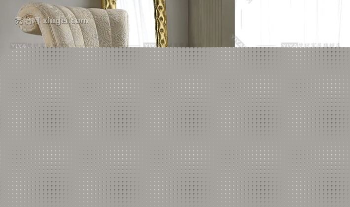 yiya/梵珂布艺客厅休闲椅，新古典单人舒适植绒靠背椅，型号: Y822