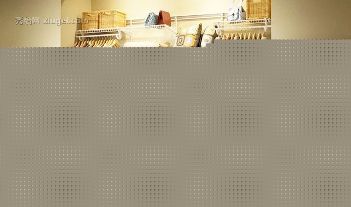 阁室美乡村网线型2.4米衣帽间套装，CT18809立体式衣帽间收纳定制