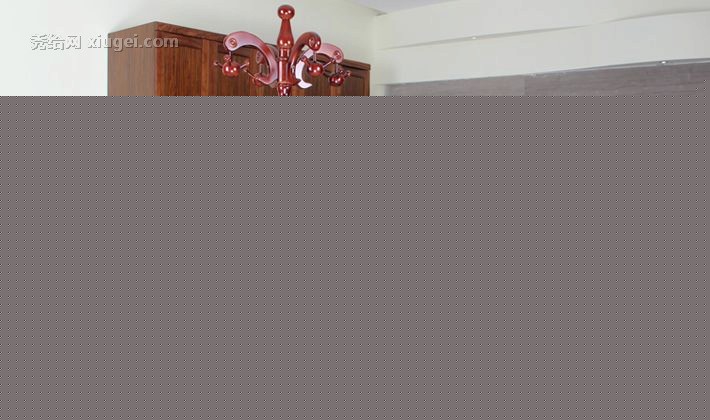 丰采家居红木色欧式落地挂衣架，360度可旋转实木挂钩设计，40cm圆形底盘坚实厚重