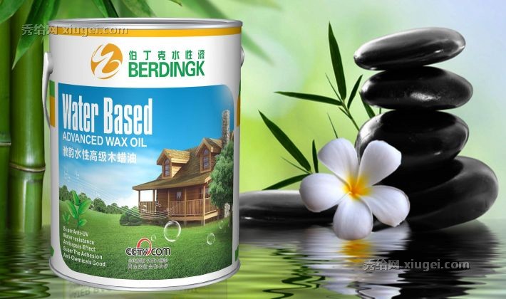 伯丁克3L水性木蜡油地板底漆，色彩柔和自然附着力好，环保无味施工简便