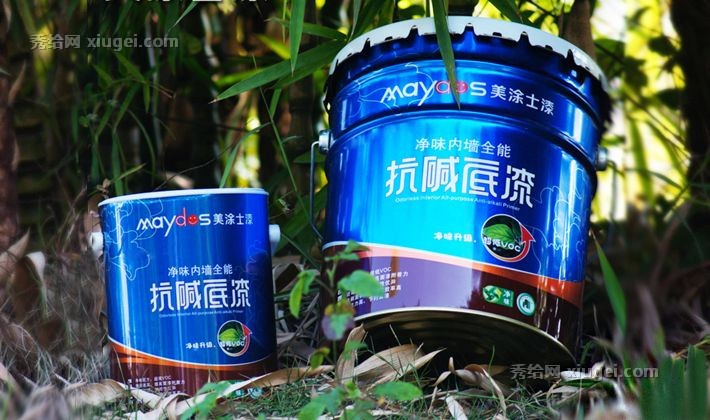 美涂士白炭净味18L乳胶漆，哑光抗碱底漆20KG，型号MD110B