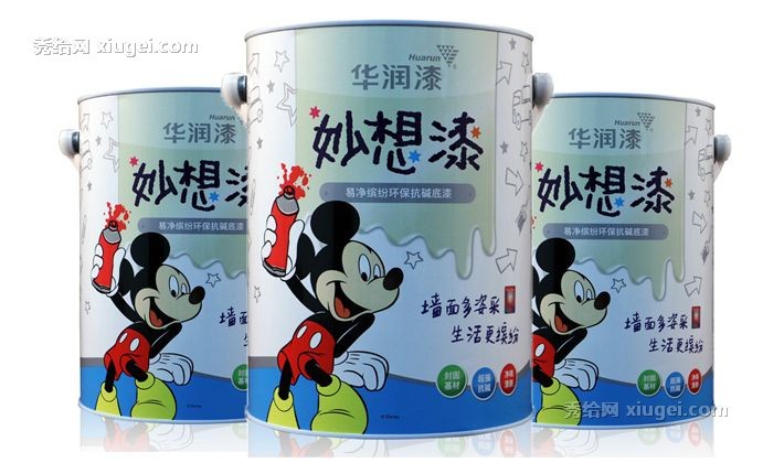 华润漆抗碱易擦乳胶底漆，环保净味儿童妙想墙内漆，型号RSD308-5L