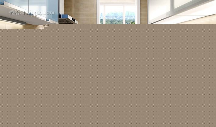 上海福佑现代风情酒红整体橱柜，石英石多功能整体橱柜，型号：国产微晶