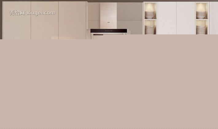 现代都市魅影金牌橱柜，PET贴面防潮板橱柜，石英石整体橱柜多色可选